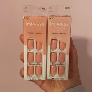 NIB imPRESS Press-On Nails- Dolce Pink (Set of 2)